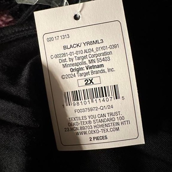 Auden Plus size 3X pajama set - Picture 4 of 5